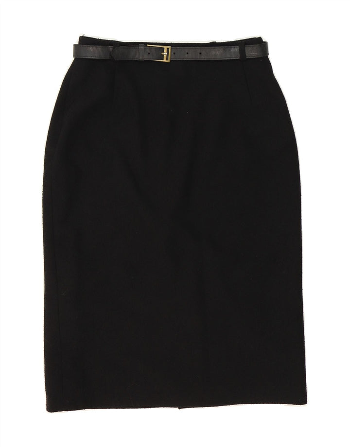 VINTAGE Womens Pencil Skirt UK 12 Medium W30  Black Vintage Vintage and Second-Hand Vintage from Messina Hembry 