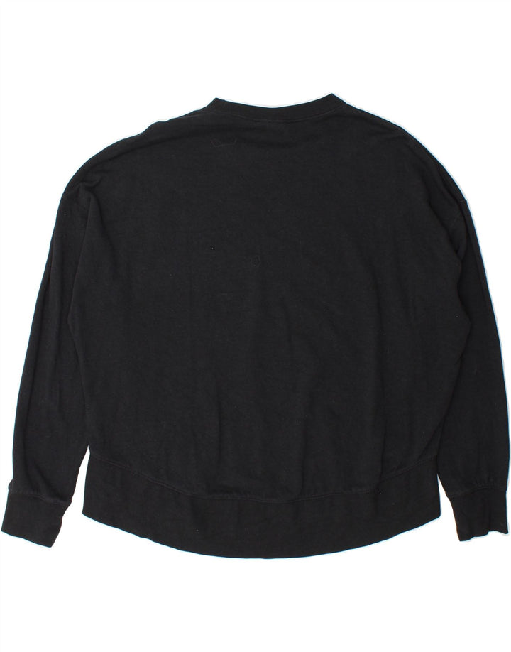 NIKE Womens Oversized Sweatshirt Jumper UK 14 Medium Black Cotton Vintage Nike and Second-Hand Nike from Messina Hembry 