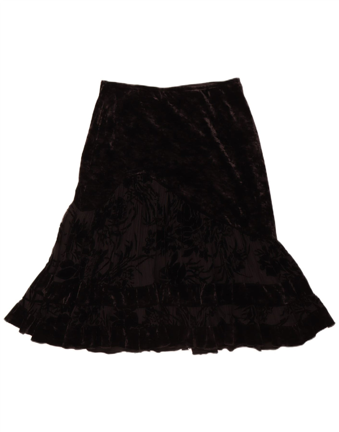 JOSEPH RIBKOFF Ženska suknja za trubu od velura UK 14 Large W30 crni poliester