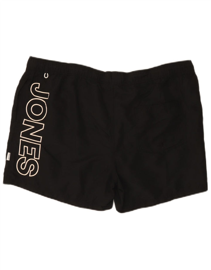 Jack & Jones muške kratke hlače za plivanje s grafičkim motivima 2XL crni poliester