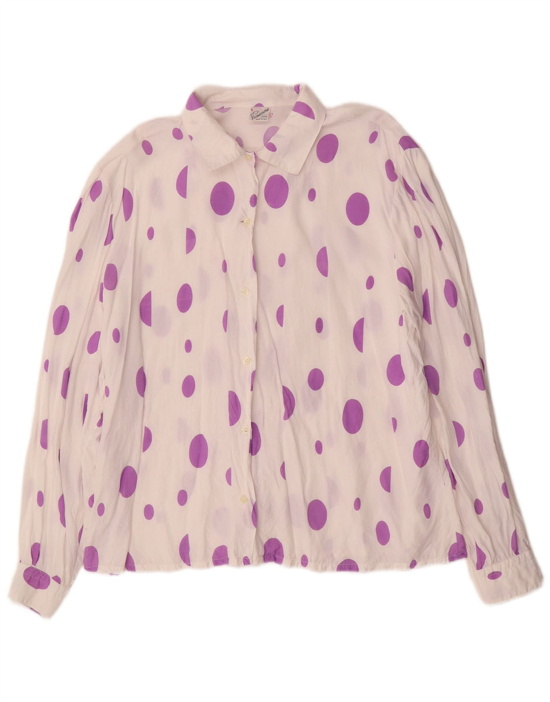 Primavera Firenze Ženska košulja bluza UK 14 srednje bijele točke