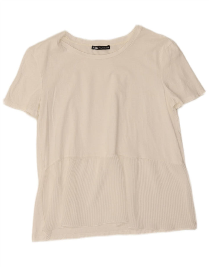 Zara ženska majica kratkih rukava UK 10 Small White