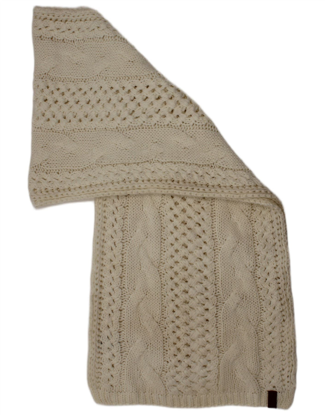 Superdry ženski pleteni pravokutni šal jedne veličine od bijelih akrila