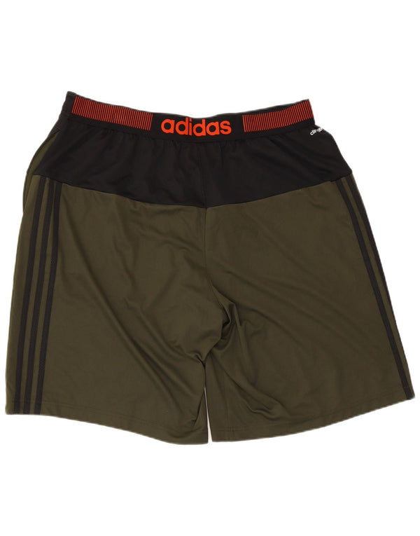 Adidas muške grafičke sportske kratke hlače XL kaki poliester u boji