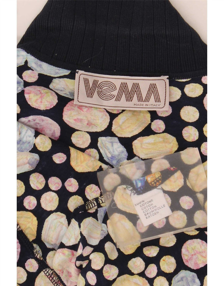Vintage ženska košulja kratkih rukava, bluza UK 14, srednje raznobojna točkasta