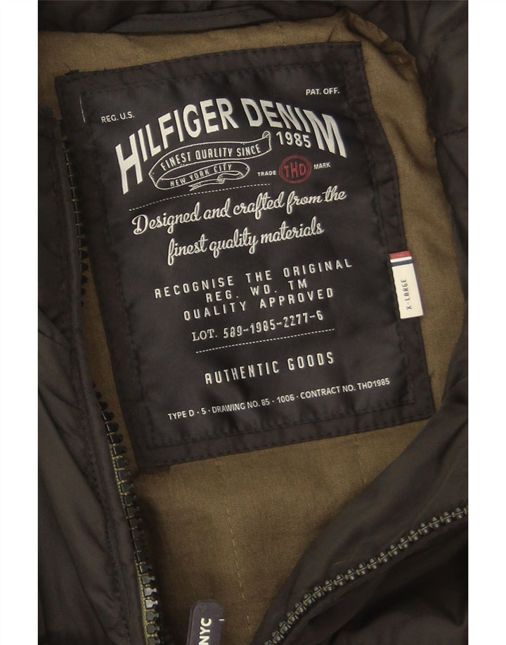 Tommy Hilfiger muška pomoćna jakna UK 42 XL crni najlon