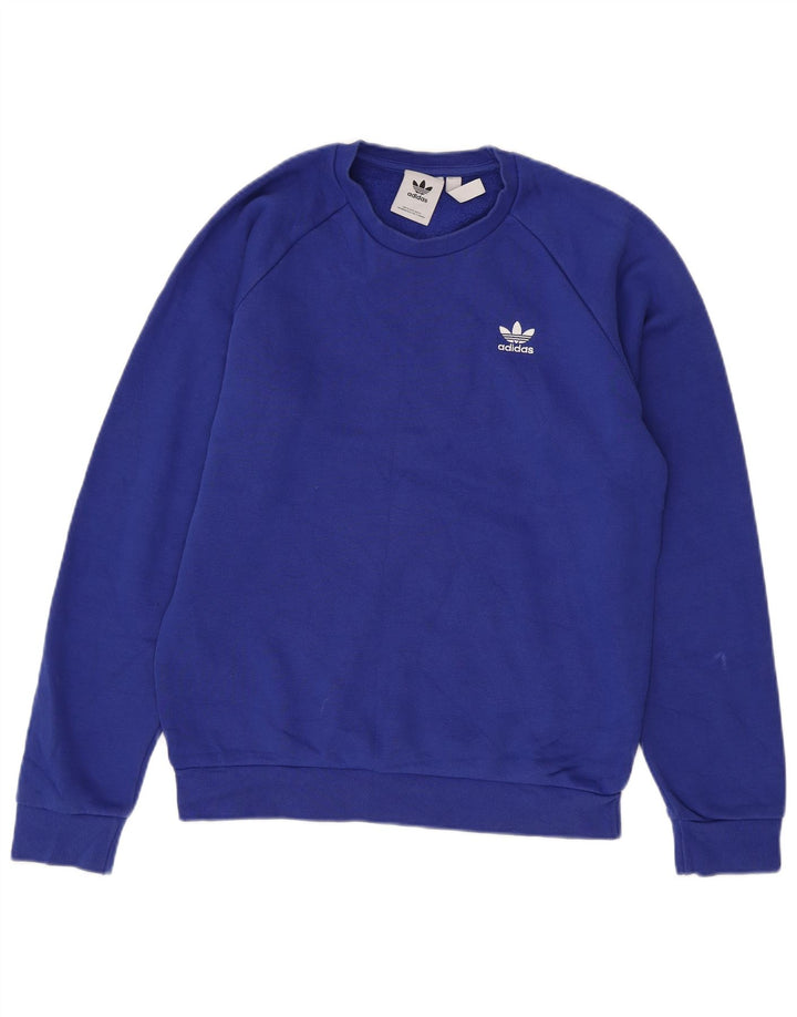 Adidas muški džemperi mali plavi pamuk