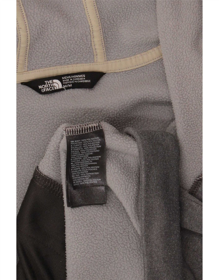 The North Face muški pulover s kapuljačom s patentnim zatvaračem srednje sivi poliester
