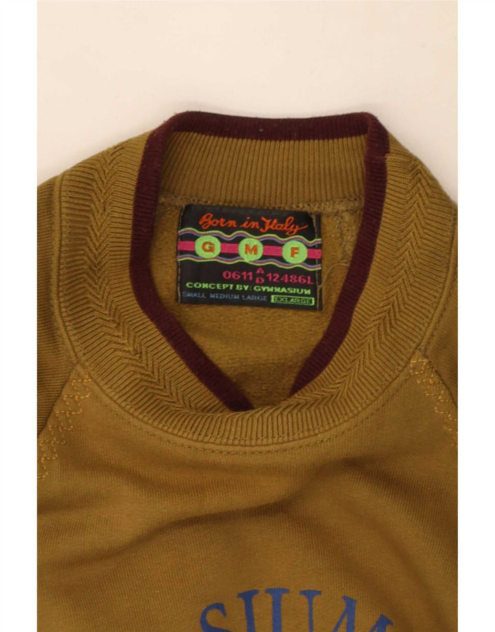 Vintage muška majica s grafičkim motivima XL kaki