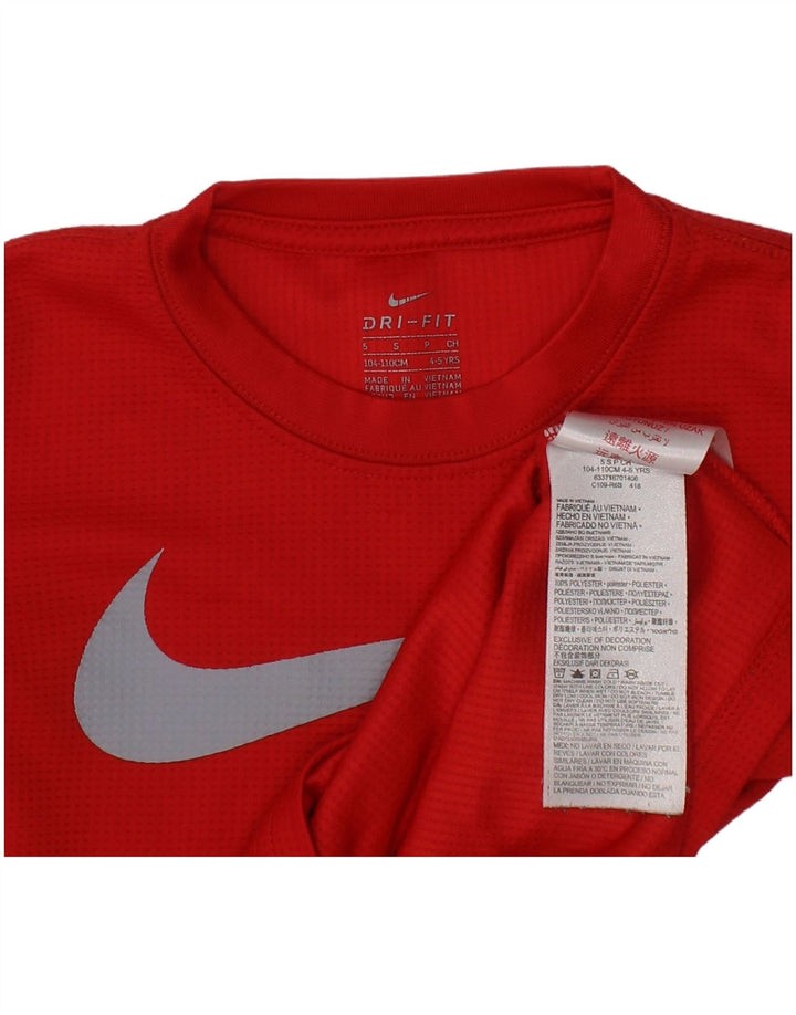 Nike Boys Graphic Majica dugih rukava 4-5 godina crvena poliester