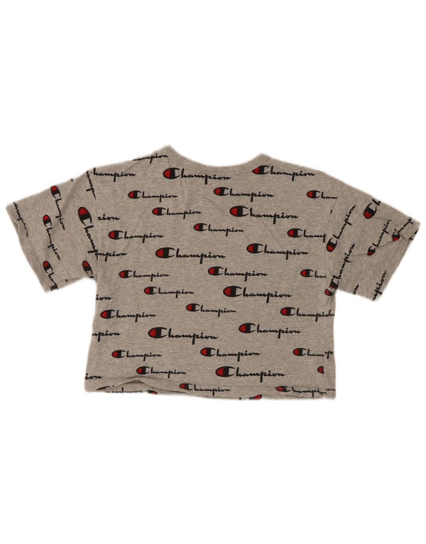 Champion ženska majica kratkih rukava s grafičkim motivima UK 6 XS Grey Flected