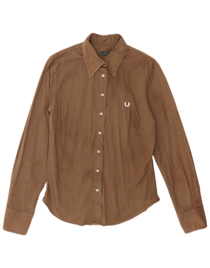 Fred Perry ženska košulja UK 18 XL smeđi pamuk