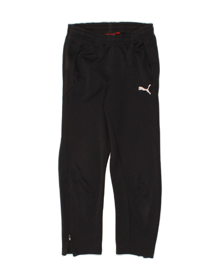PUMA Girls Tracksuit Trousers 9-10 Years Medium Black Polyester Vintage Puma and Second-Hand Puma from Messina Hembry 
