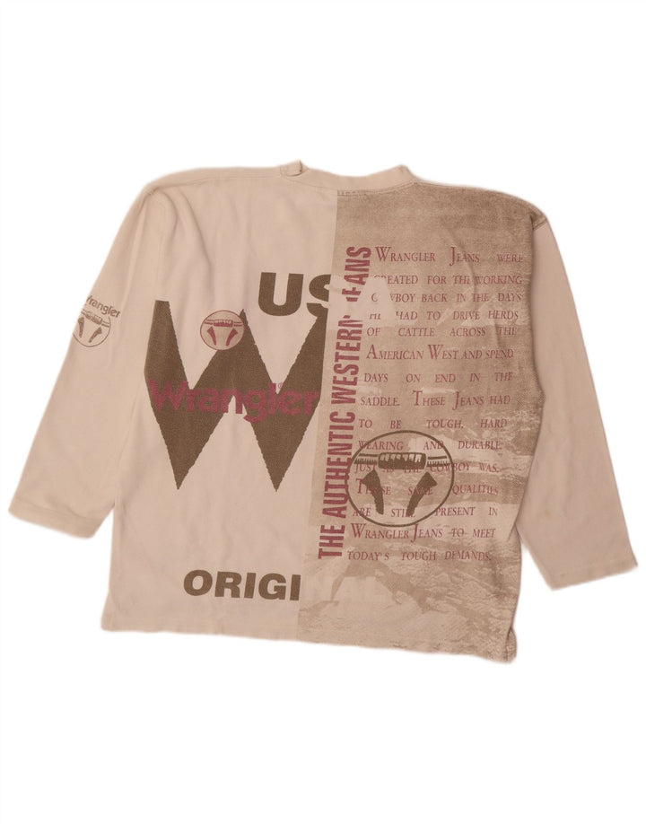 Muška majica dugih rukava Wrangler Graphic Large White