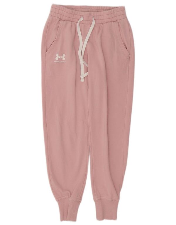 Under Armour Ženska trenirka Hlače Joggers UK 4 XS Ružičasti pamuk