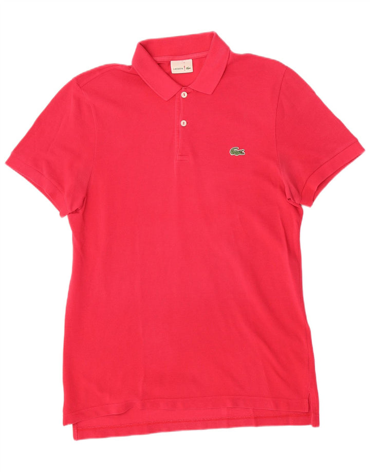 Lacoste muška polo majica veličine 3 mala ružičasta pamučna
