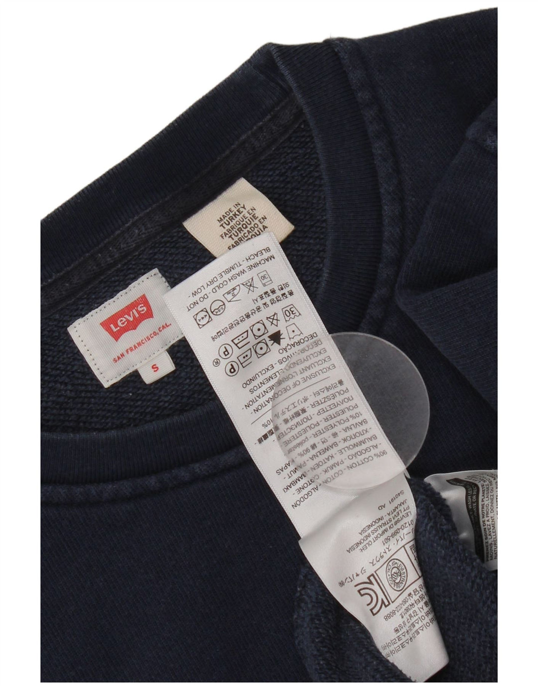Levi's muški džemper mali tamnoplavi pamuk