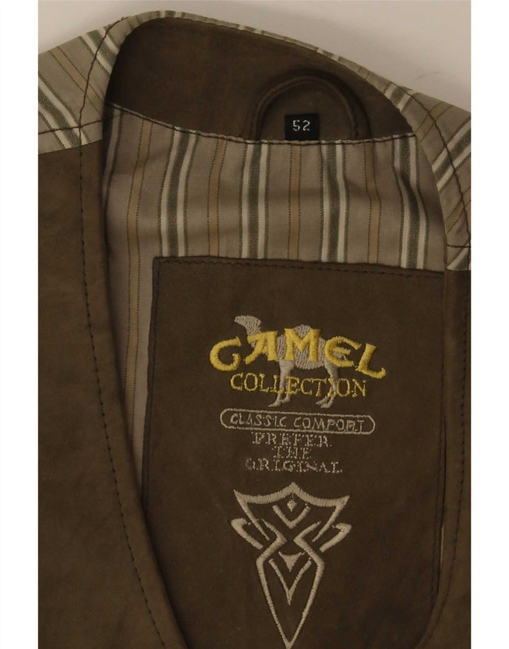 Camel Active muški prsluk od brušene kože IT 52 Large Brown