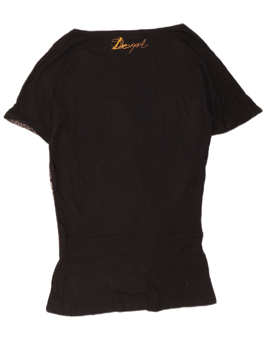 Desigual gornji dio ženske grafičke bluze UK 10 malih crnih cvjetnih