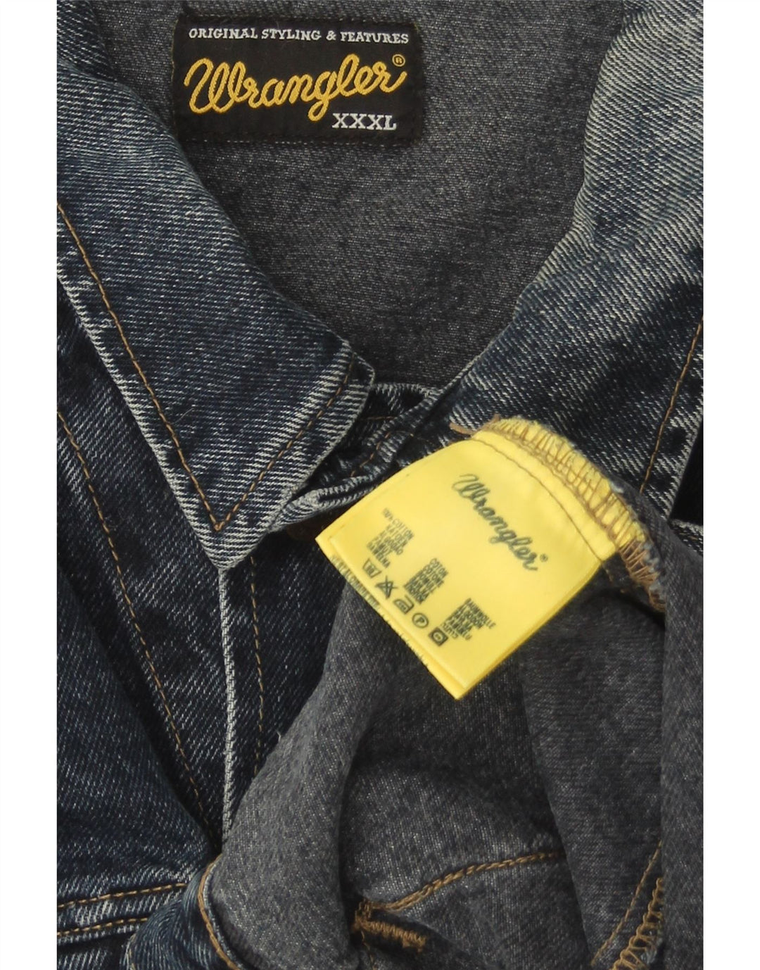 Wrangler muška traper jakna UK 46 3XL tamnoplavi pamuk Classic