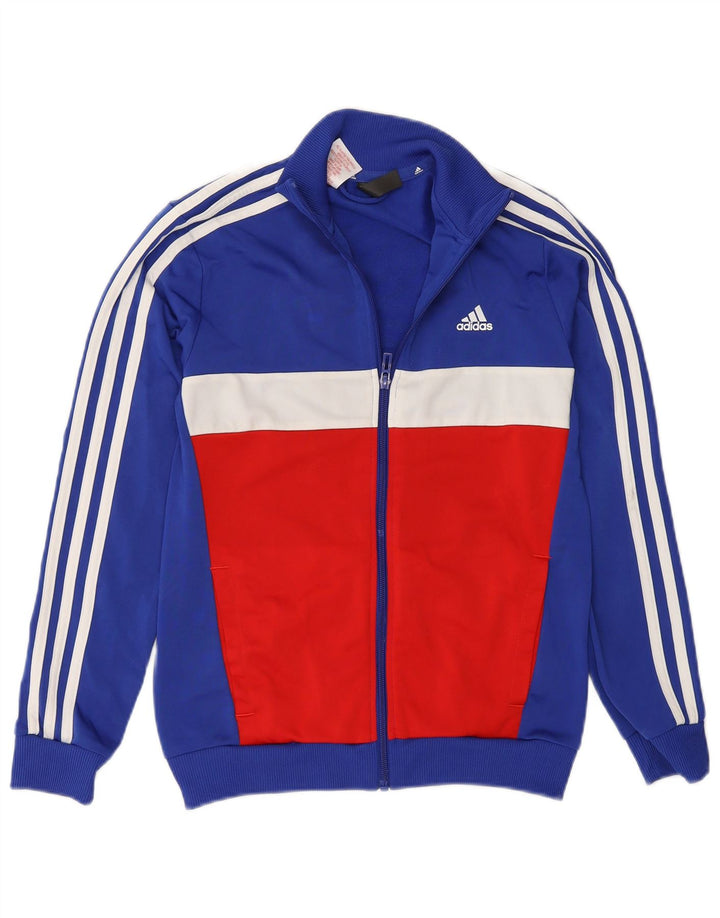 Adidas trenirka za dječake 11-12 godina plava poliesterska boja