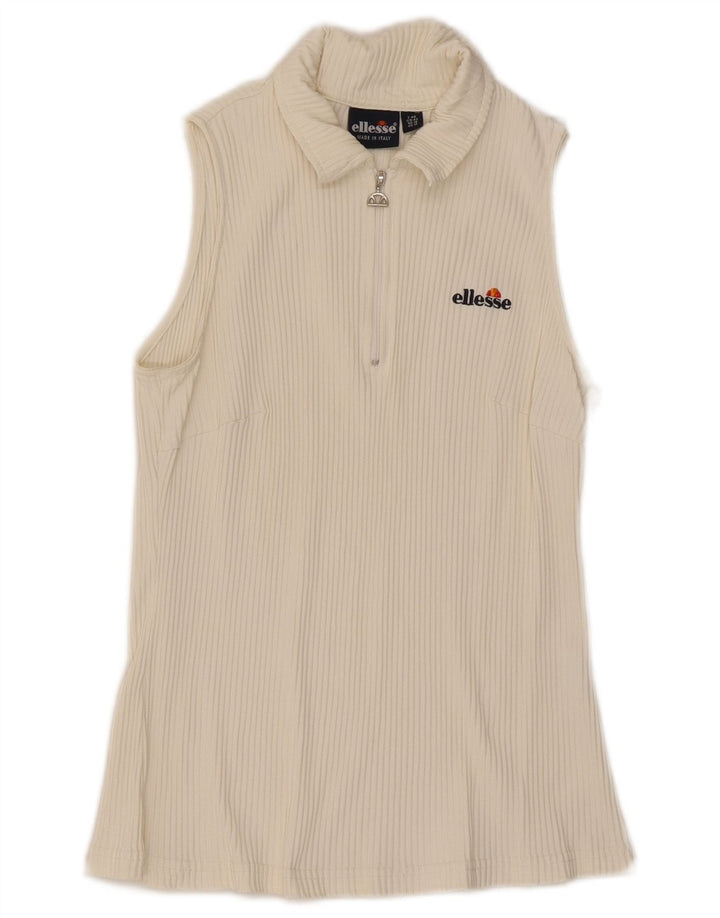 Ellesse ženska polo majica bez rukava UK 16 veliki bijeli poliamid