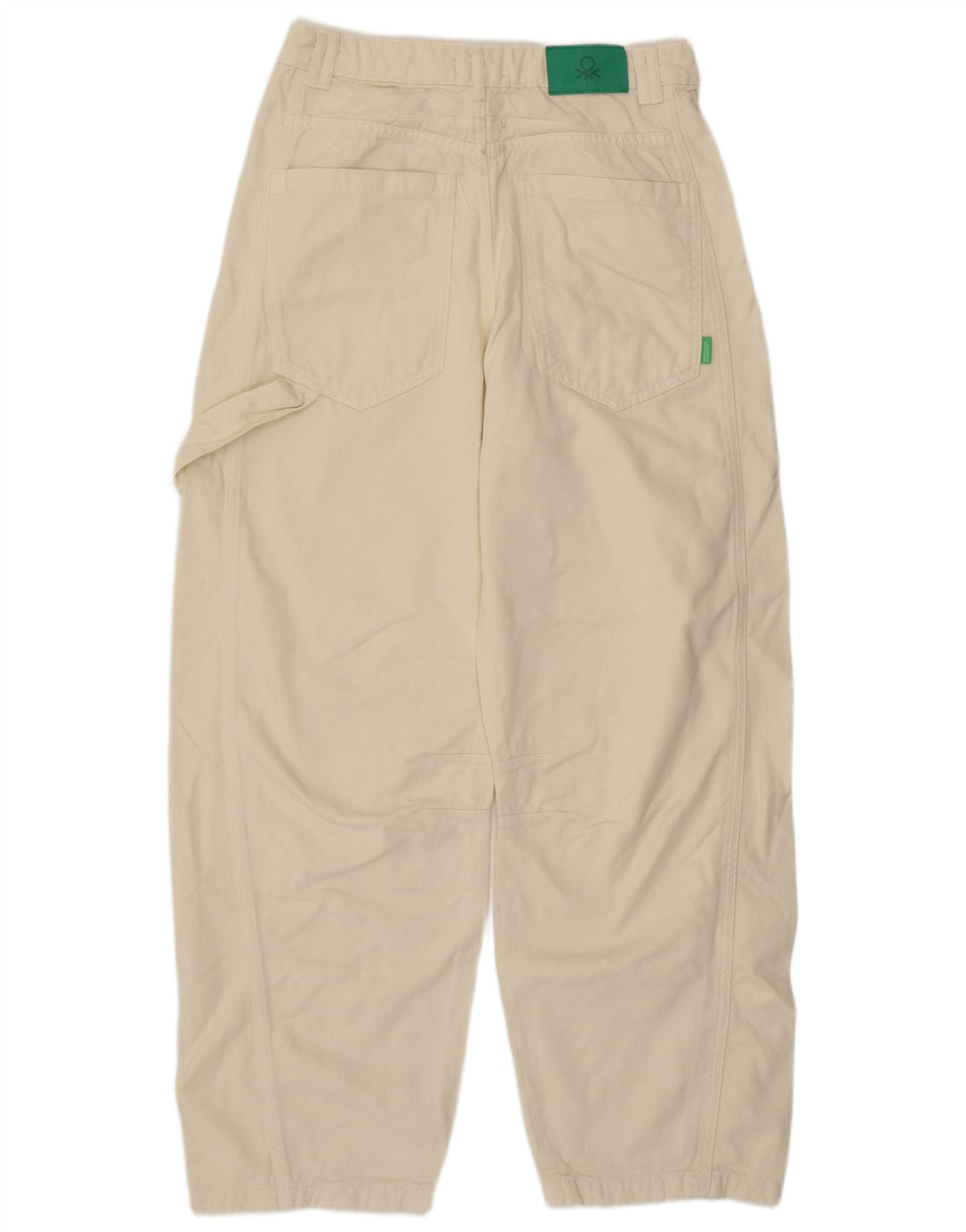 Ženske sužene traperice Benetton W30 L29 Off White