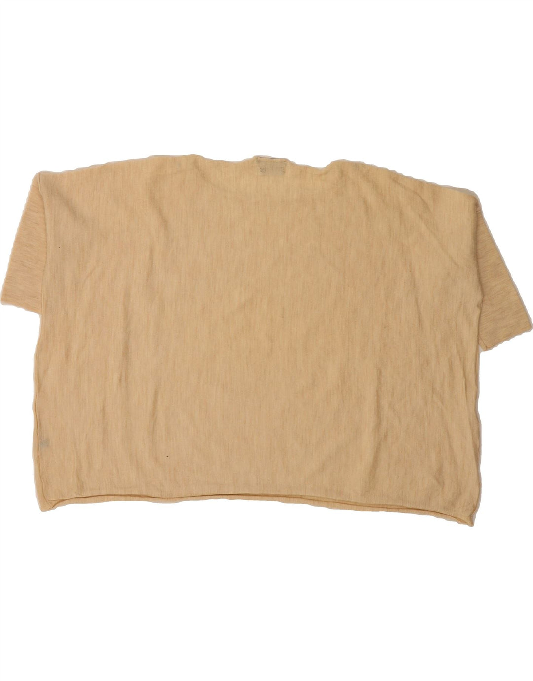 MASSIMO DUTTI Womens Oversized Boat Neck Jumper Sweater UK 10 Small Beige Vintage Massimo Dutti and Second-Hand Massimo Dutti from Messina Hembry 