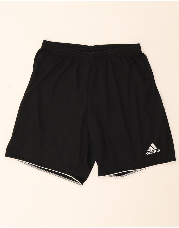 ADIDAS muške sportske kratke hlače Climalite, veliki crni poliester