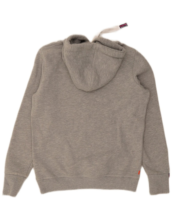 Superdry ženska majica s kapuljačom s kapuljačom UK 16 Veliki sivi pamuk