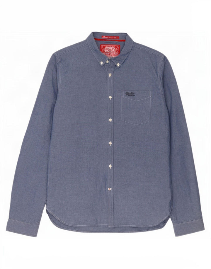 Superdry muška košulja XL plavi pamuk