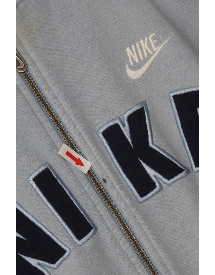 Nike Boys Graphic Zip Hoodie pulover 13-14 Years XL Blue Colourblock Pamuk