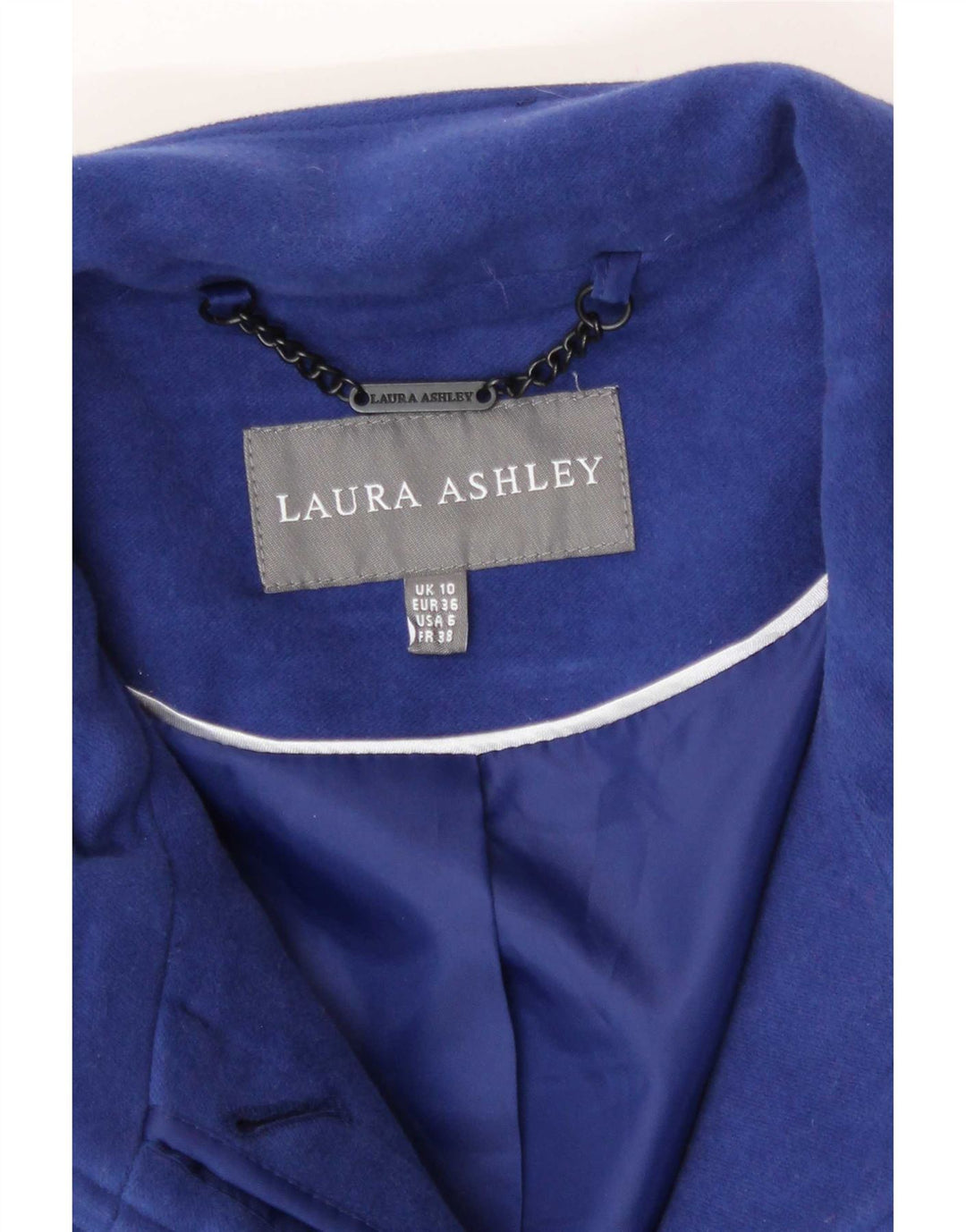 Laura Ashley ženski kaput UK 10 Mali plavi pamuk
