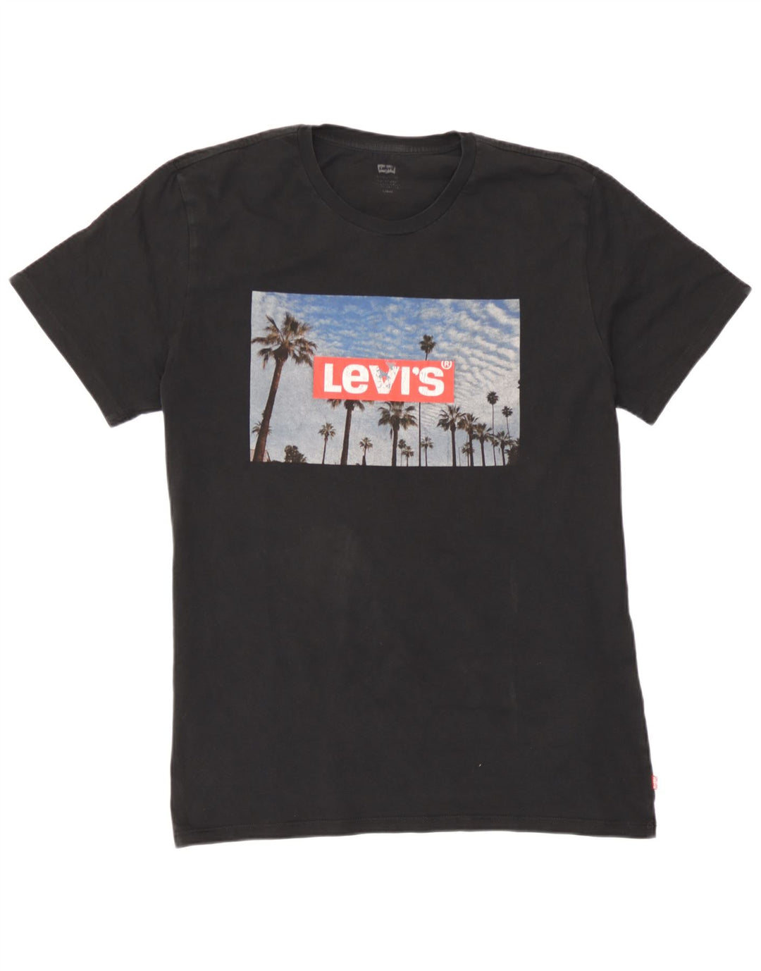 Levi's muška velika crna pamučna majica s grafičkim motivima