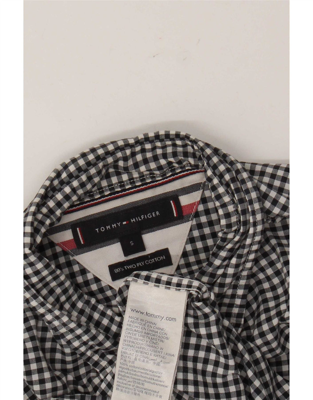 Tommy Hilfiger muška košulja mala crna pamuk
