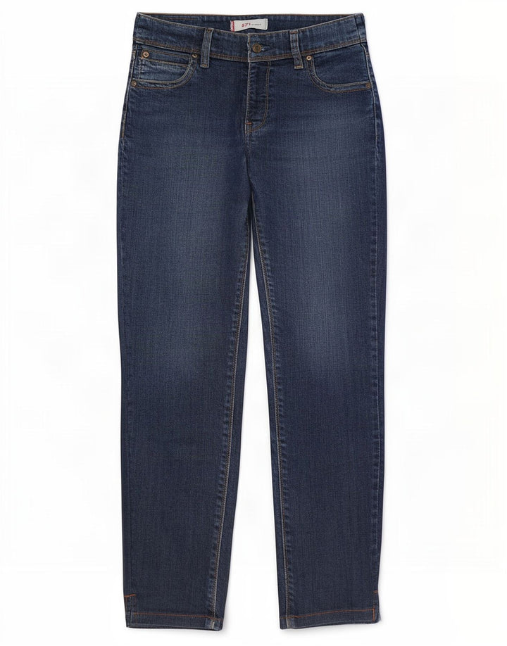 Levi's ženske 571 uske traperice W32 L28 plavi pamuk