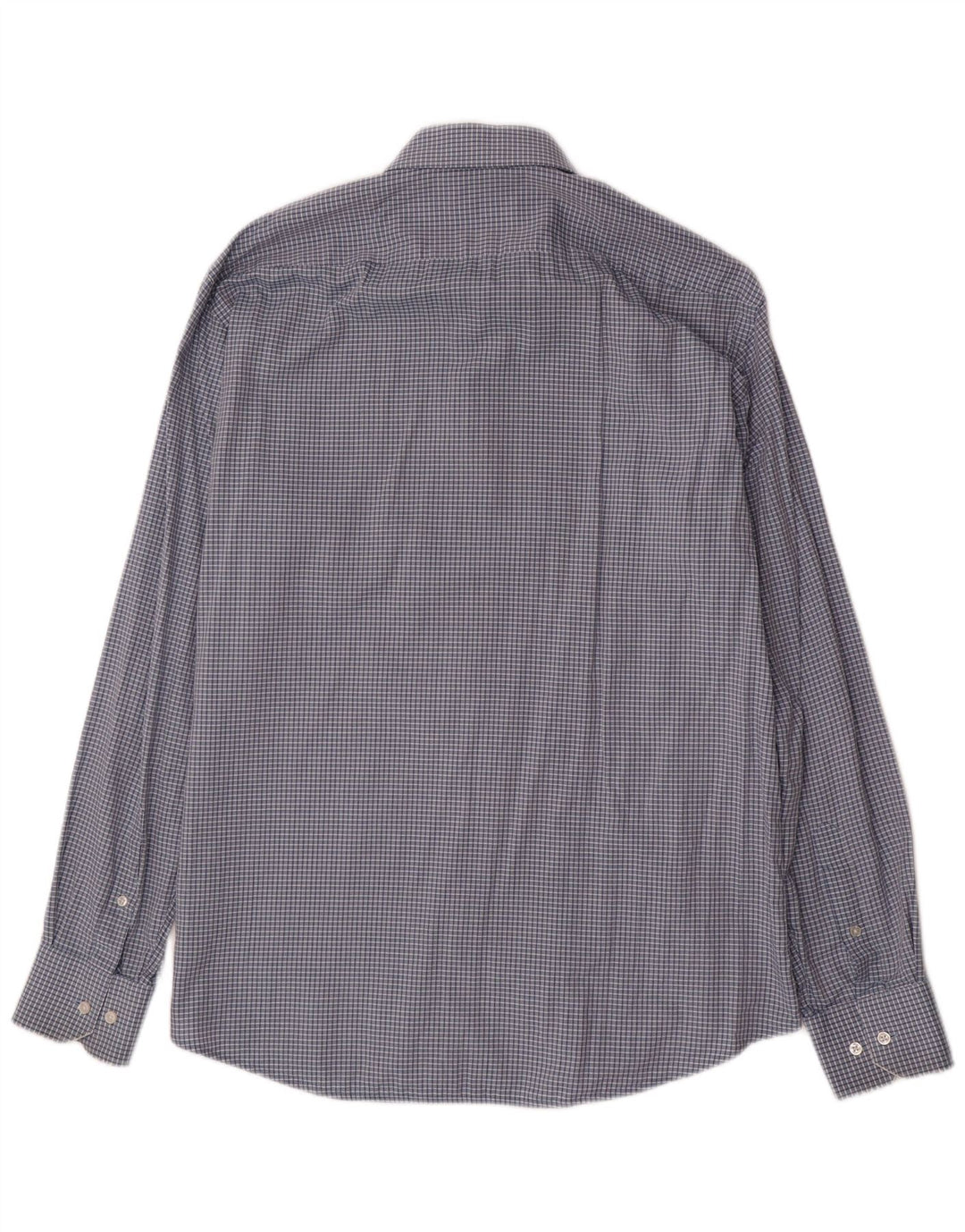 HUGO BOSS Muška majica standardnog kroja, veličina 42 16 1/2 velika plava gingham