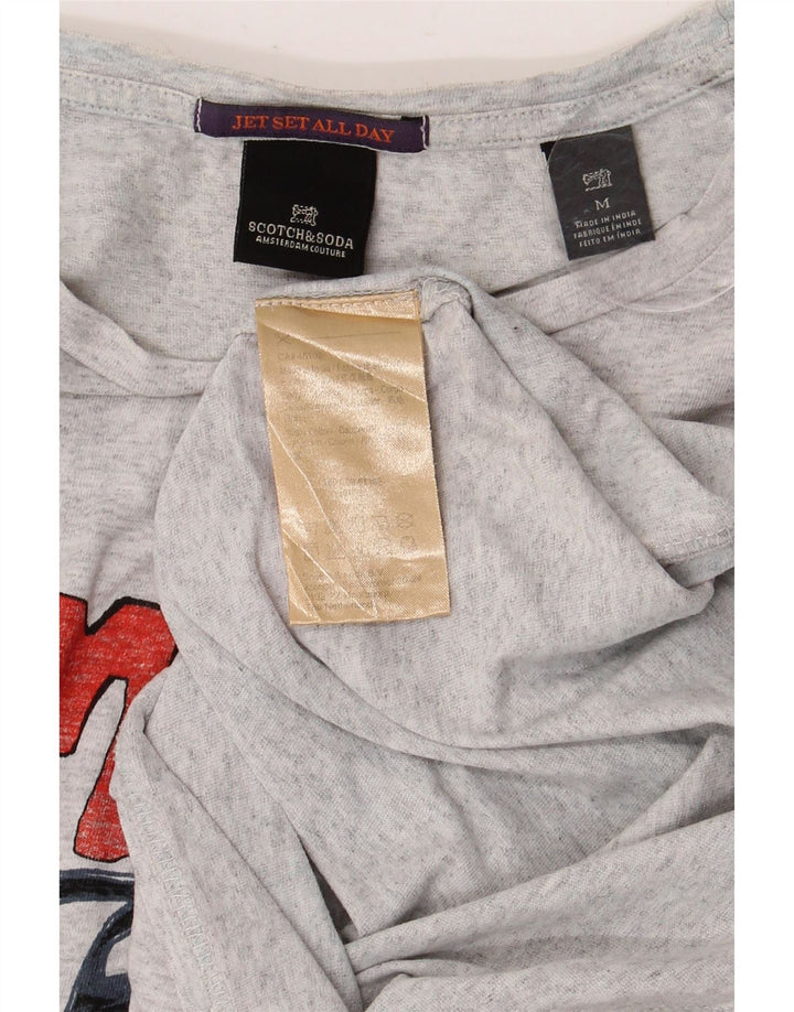 SCOTCH & SODA Muška grafička majica kratkih rukava Srednje sivi pamuk