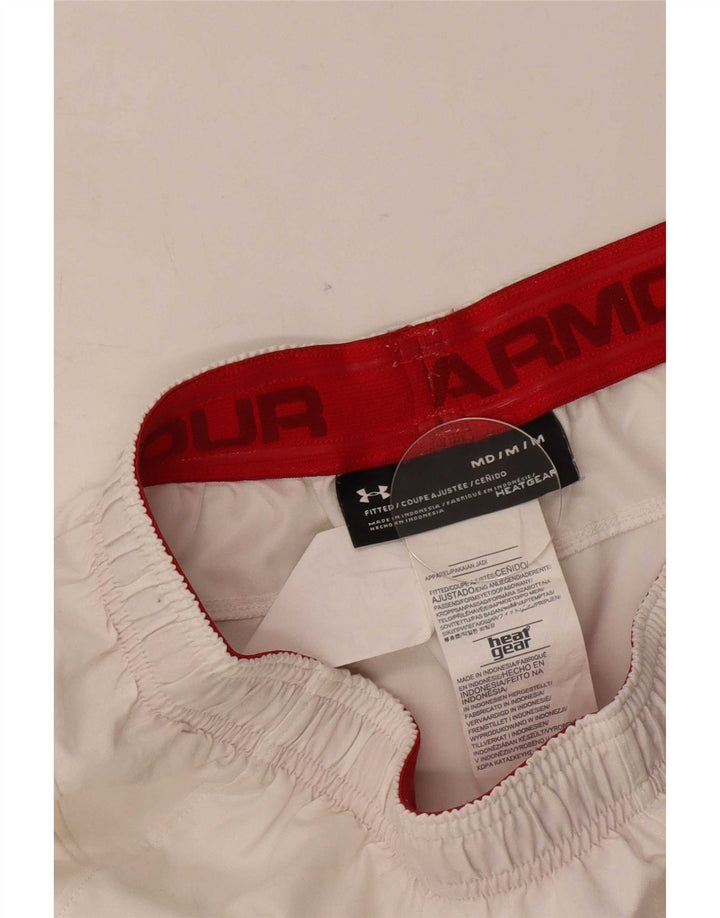 Under Armour muške sportske kratke hlače Heat Gear srednje bijele boje od poliestera