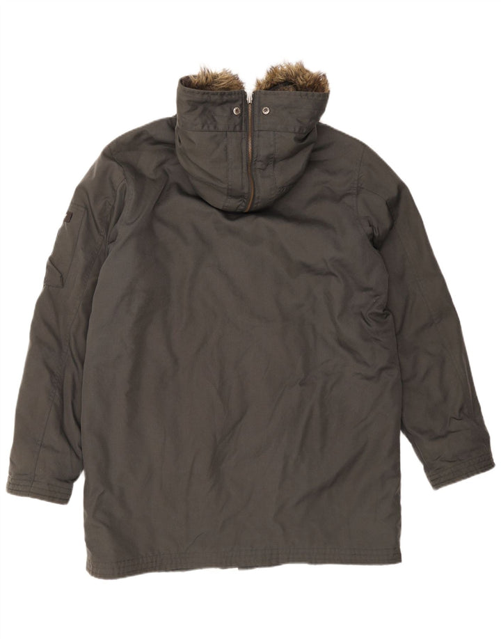 Woolrich muška parka jakna s kapuljačom UK 40 velika siva