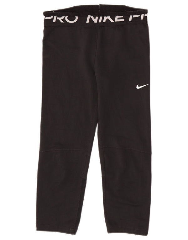 Nike Girls Dri Fit Graphic Capri tajice 12-13 godina velike crne poliesterske