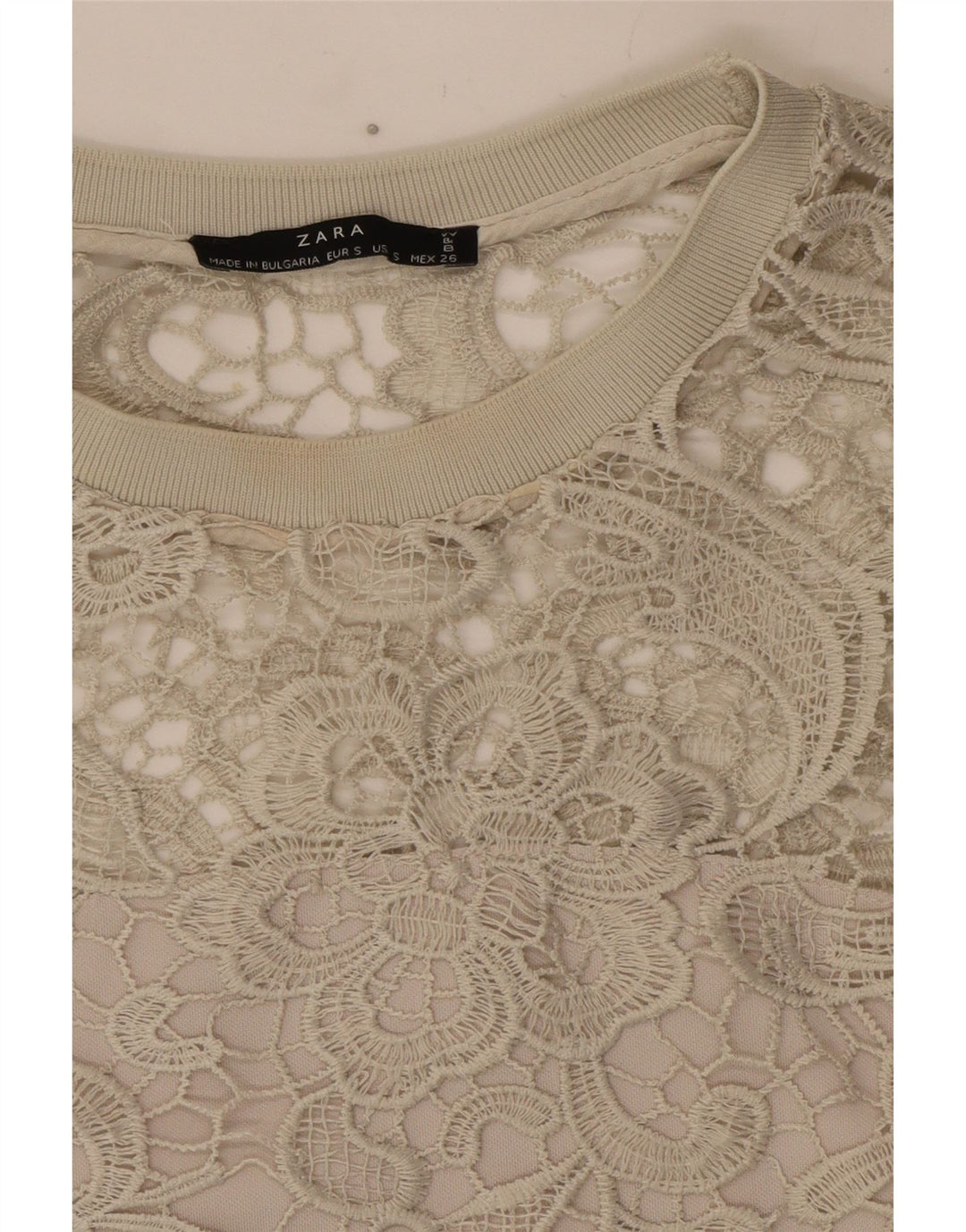 Zara ženska bluza Top UK 10 Small Grey Floral