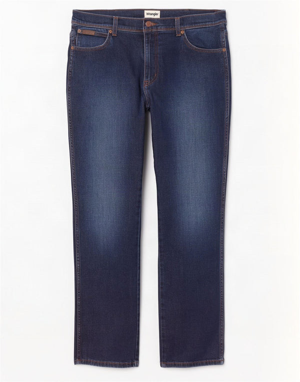 Wrangler Mens Texas Slim Jeans W34 L32 Blue Cotton