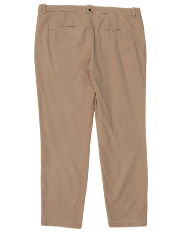 Zara ženske ravne chino hlače EU 42 Large W32 L27 Bež pamuk