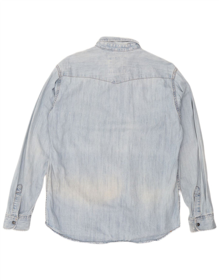 Carrera muška traper košulja Large Blue Cotton