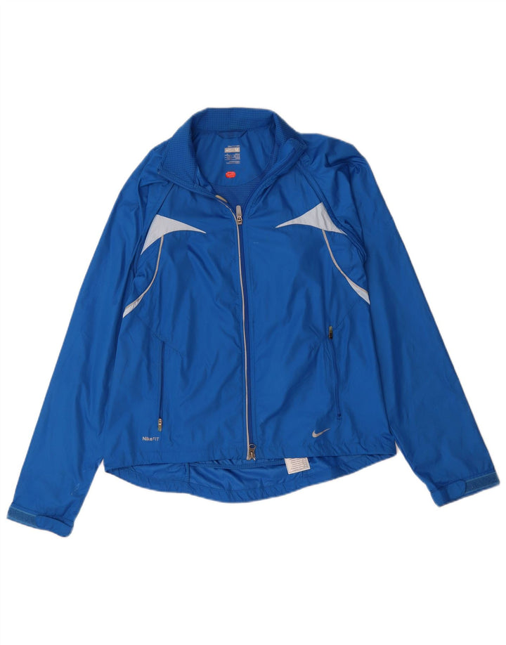 Nike ženska kišna jakna UK 10/12 srednje plava poliesterska boja