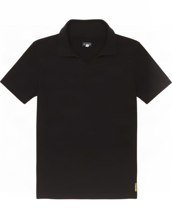 Armani Jeans ženska polo majica UK 14 velika crna viskoza