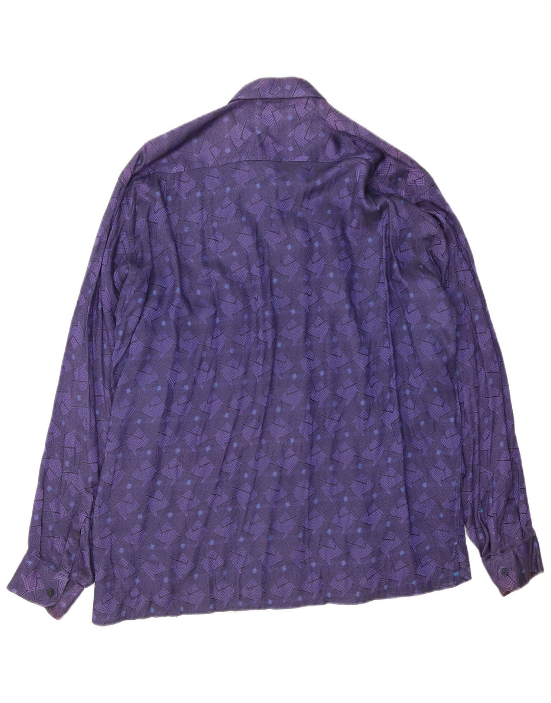 BOKSERICA Muška majica velika ljubičasta geometrijska viskoza