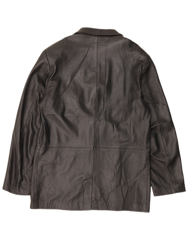 Vintage muška kožna jakna IT 52 XL crna