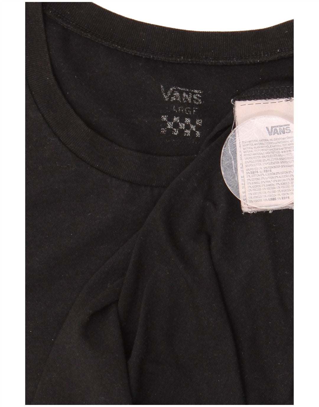 Vans ženska majica kratkih rukava s grafičkim motivima UK 16 veliki crni poliester